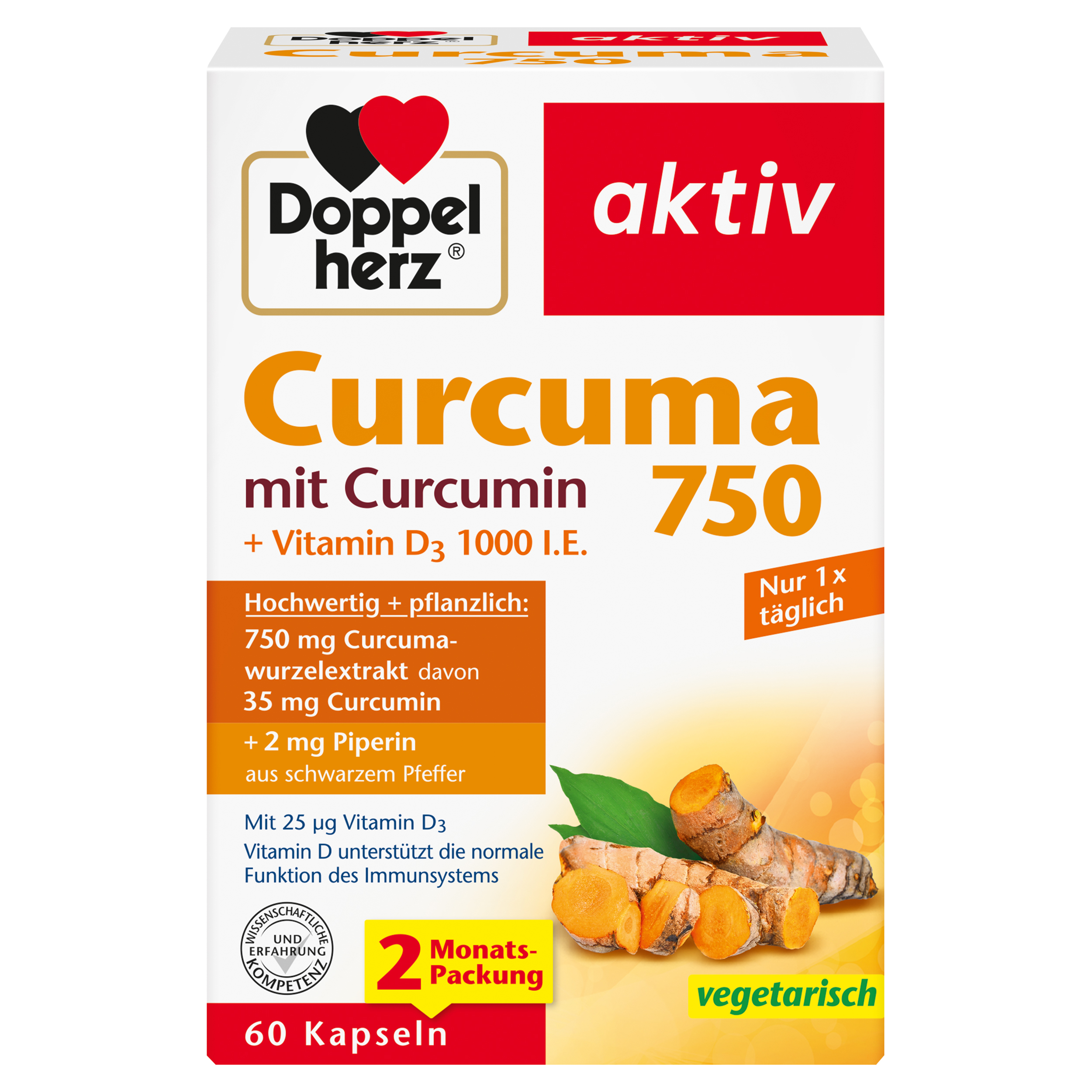 Abbildung für DOPPELHERZ Curcuma 750 Kapseln