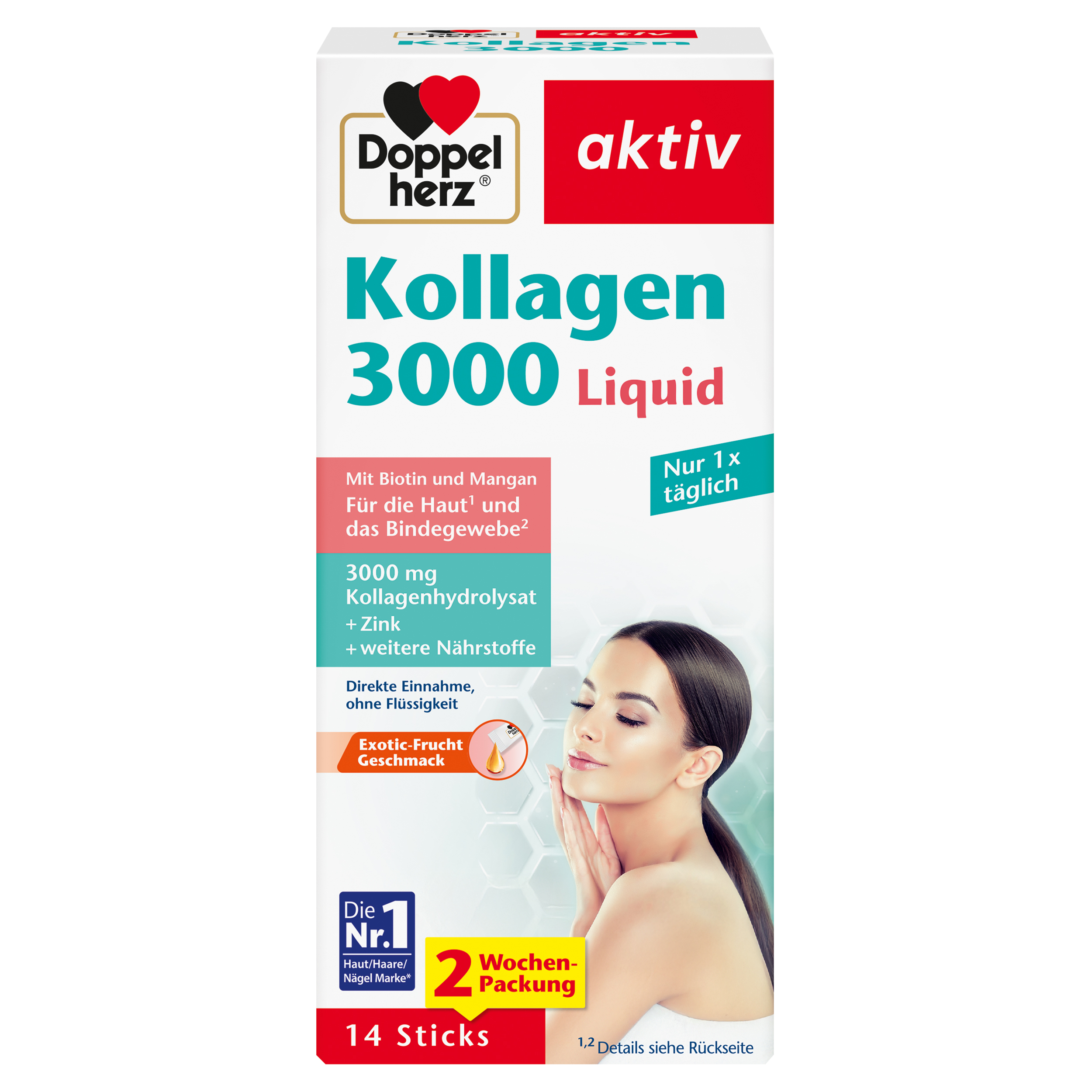 Abbildung für DOPPELHERZ Kollagen 3000 Liquid Sticks