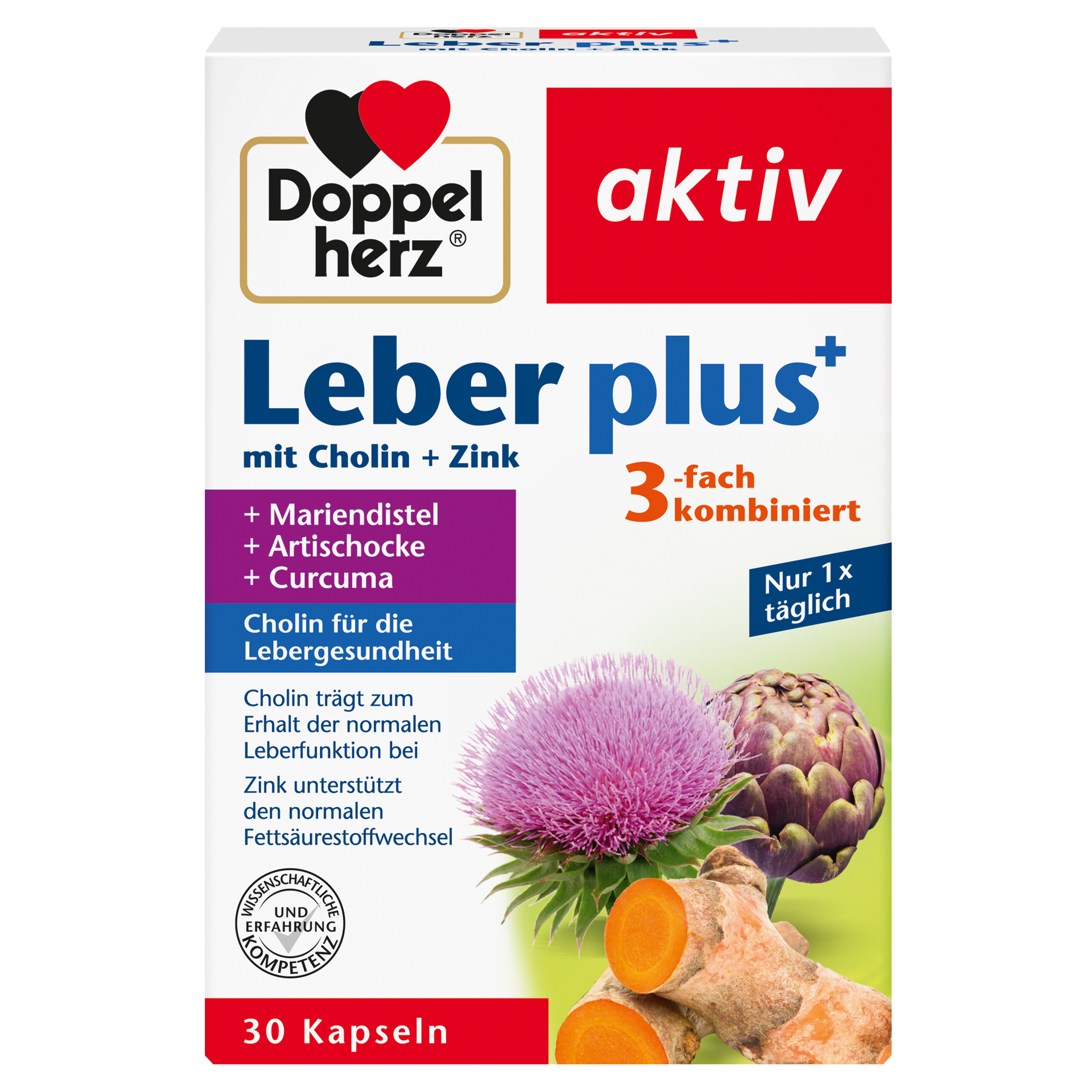 Abbildung für DOPPELHERZ Leber plus mit Cholin+Zink Kapseln