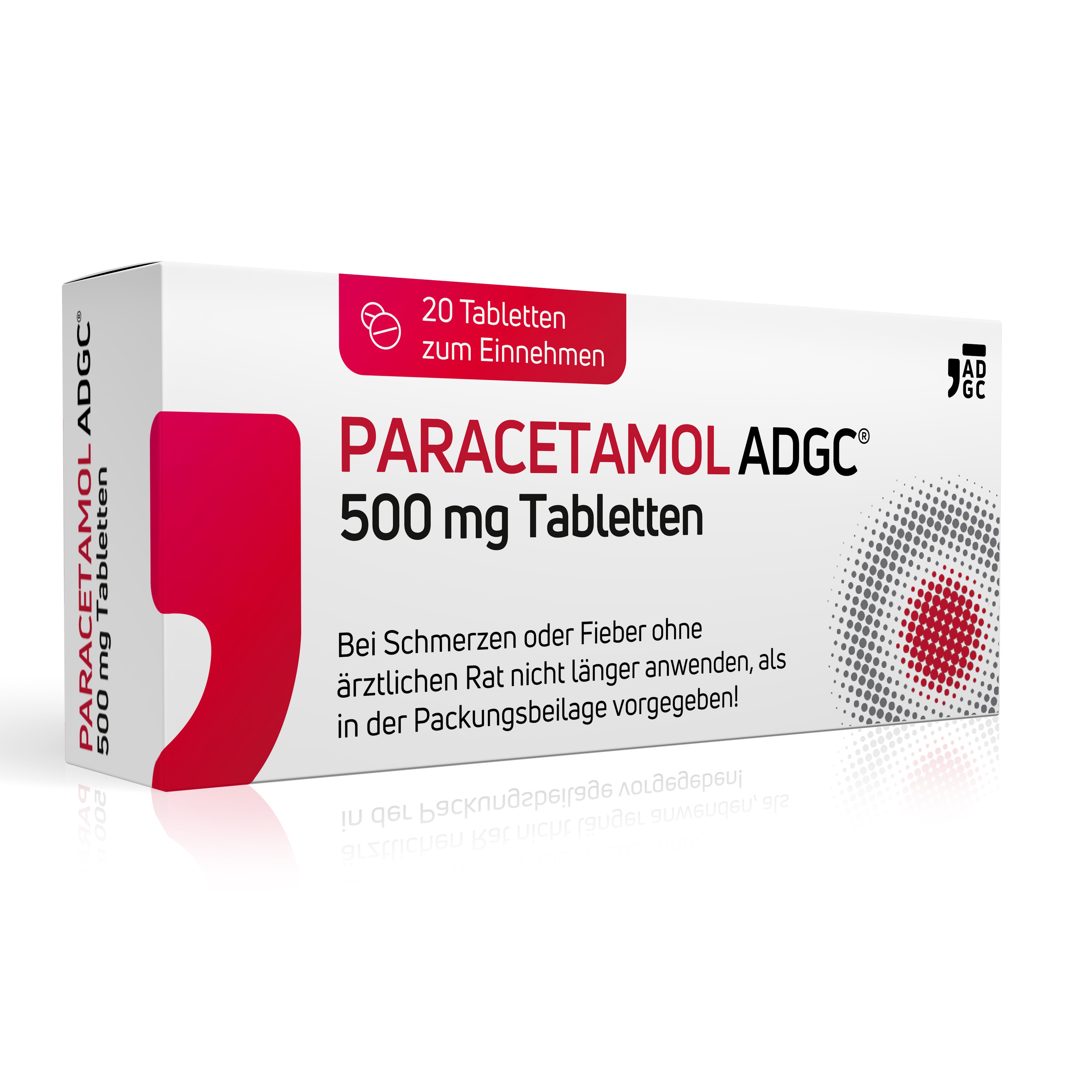 Abbildung für PARACETAMOL ADGC 500 mg Tabletten