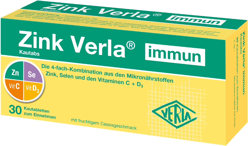 Abbildung für Zink Verla® immun Kautabs