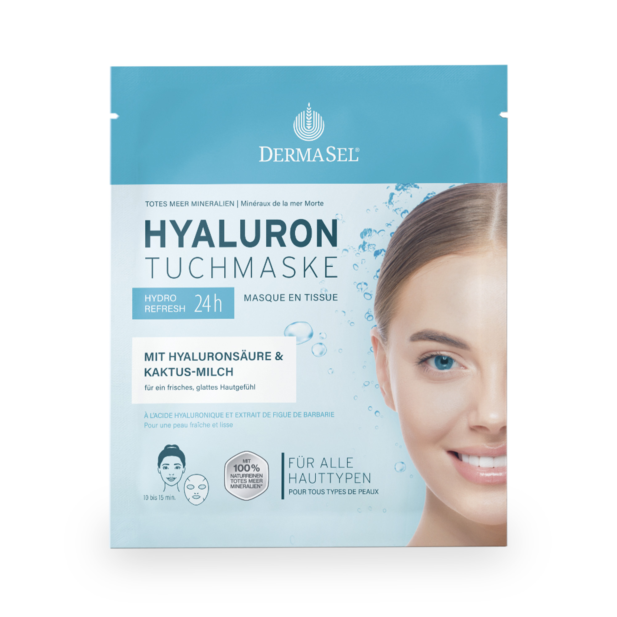 Abbildung für DERMASEL Hyaluron Tuchmaske