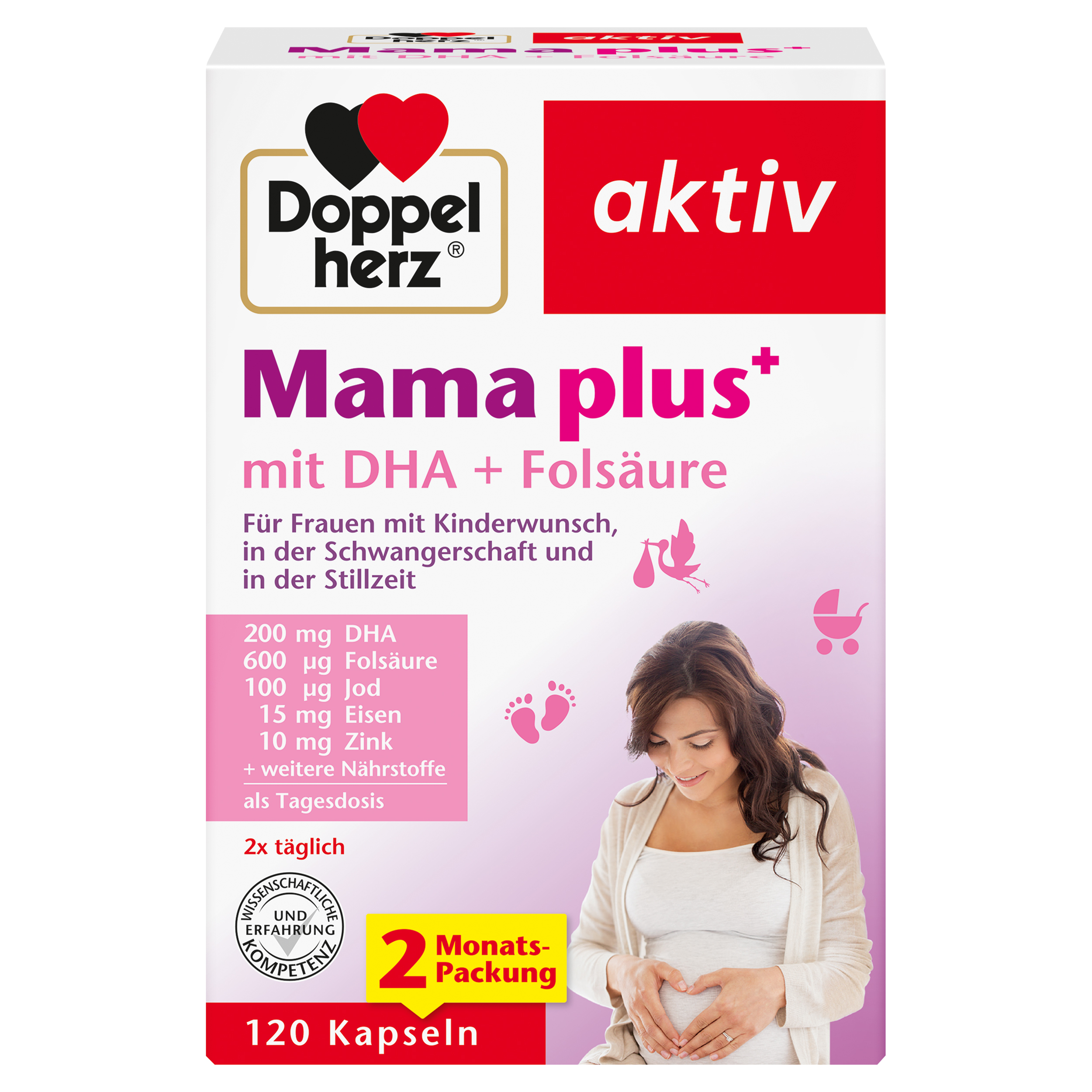 Abbildung für DOPPELHERZ Mama plus mit DHA+Folsäure Kapseln