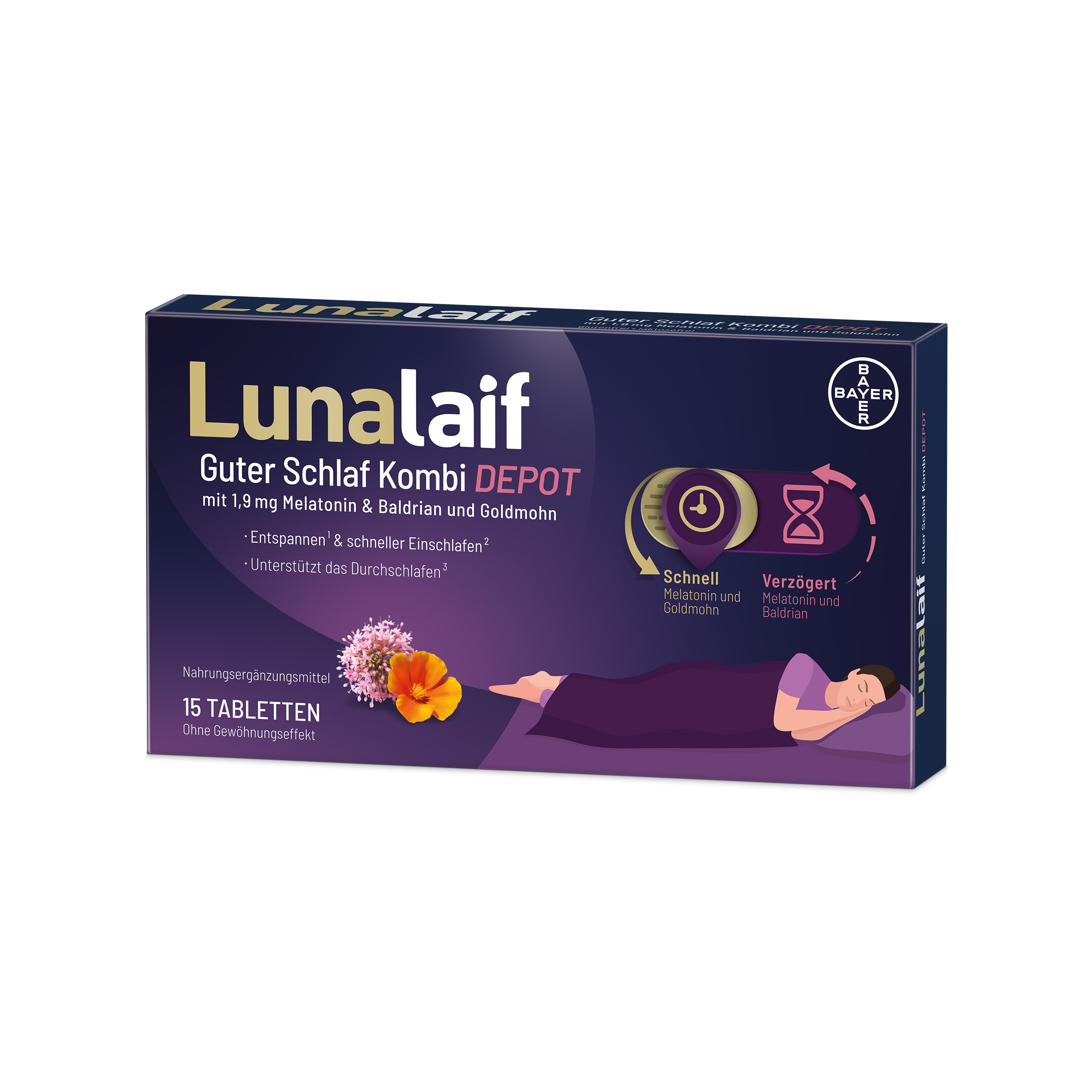 Abbildung für LUNALAIF Guter Schlaf Kombi Depot Tabletten