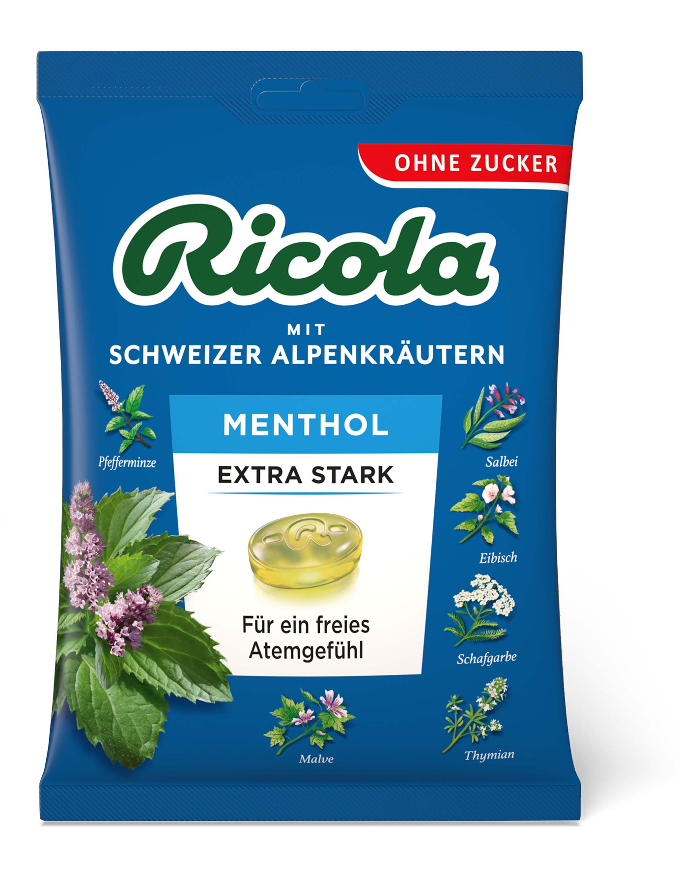 Abbildung für RICOLA o.Z.Beutel Menthol extra stark Bonbons