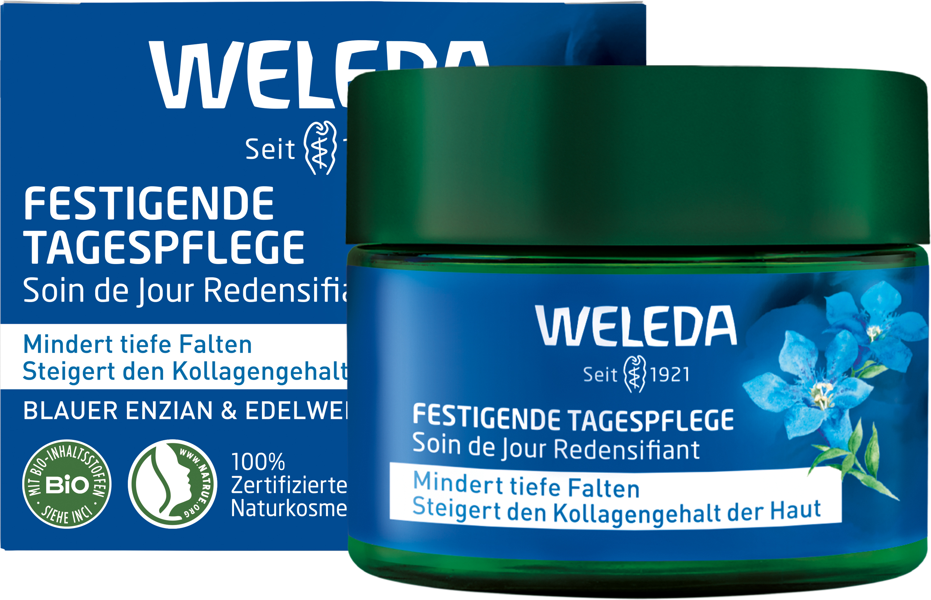 Abbildung für WELEDA festigende Tagespflege blauer Enz.&Edelwei.