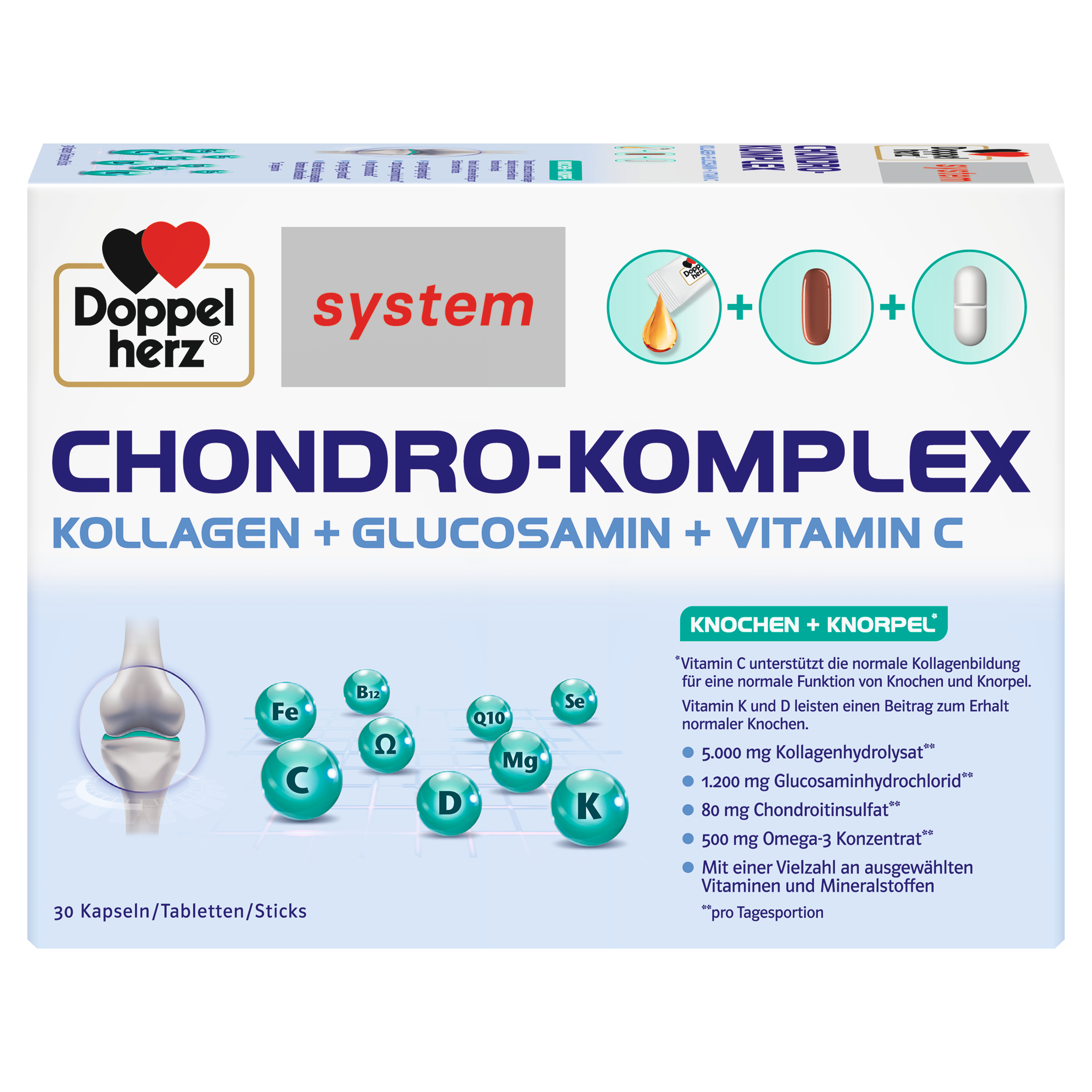 Abbildung für DOPPELHERZ Chondro-Komplex syst.Komb.Tab.Kap.Stick