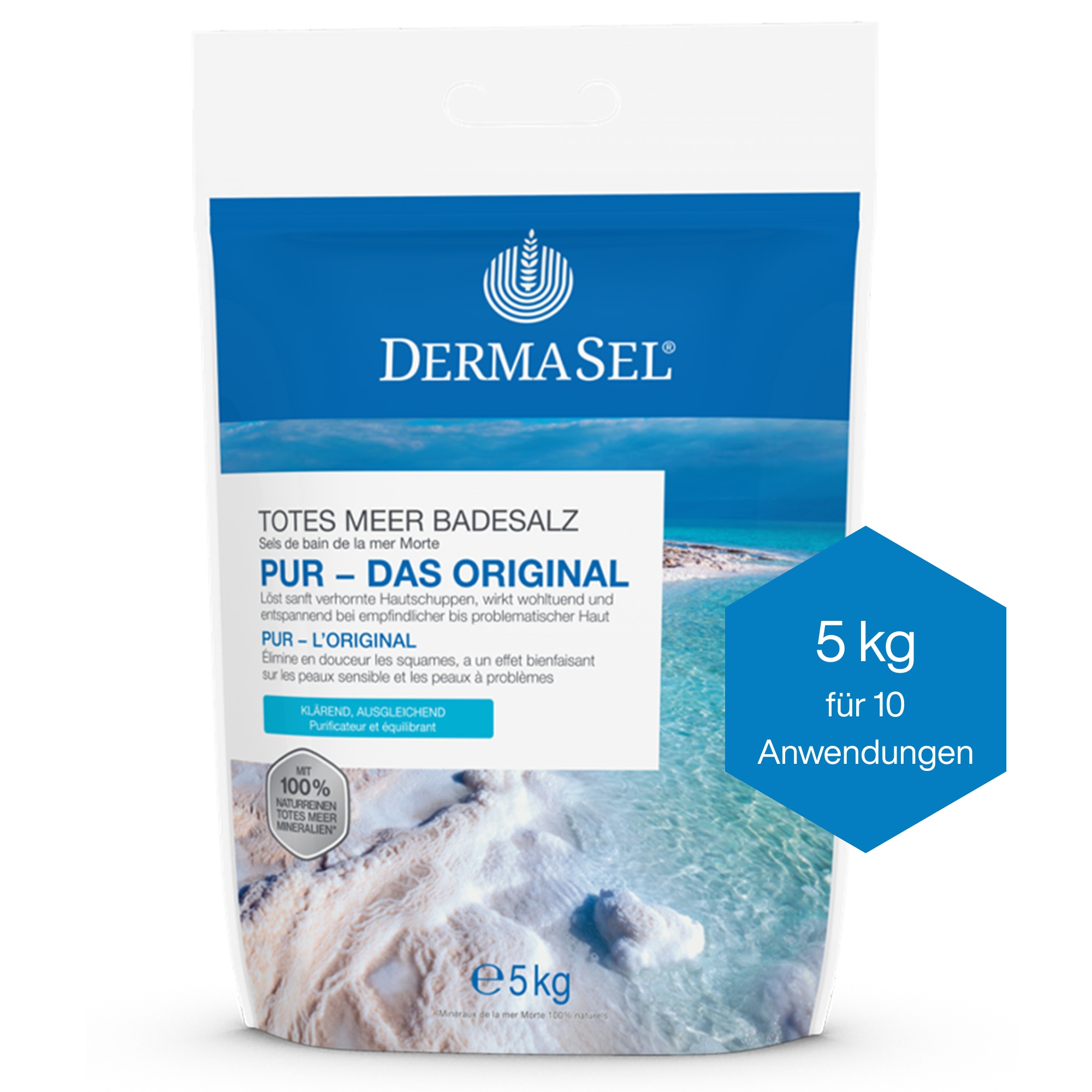 Abbildung für DERMASEL Totes Meer Badesalz Pur